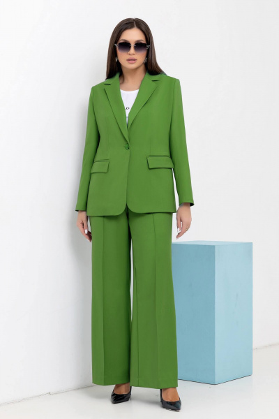 Брюки, жакет Gold Style 2709 оливковый - фото 7