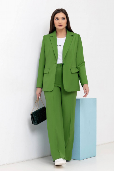 Брюки, жакет Gold Style 2709 оливковый - фото 6