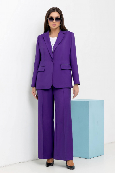 Брюки, жакет Gold Style 2709 фиолетовый - фото 7