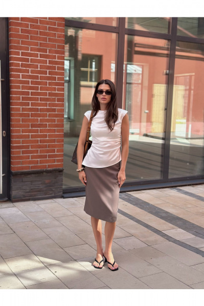 Юбка THE.WOMAN 0341 мокко - фото 2