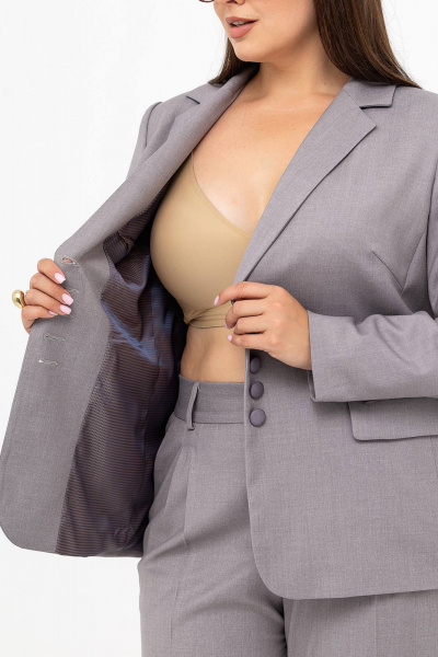 Брюки, жакет Gold Style 2738 серый - фото 4