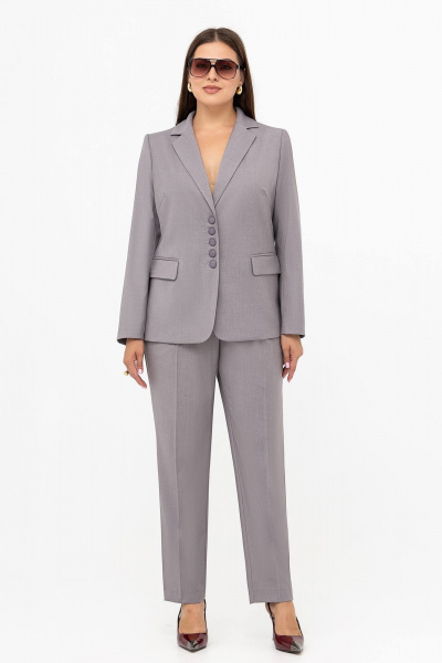 Брюки, жакет Gold Style 2738 серый - фото 1