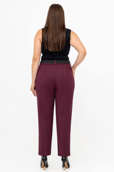 Брюки, жакет Gold Style 2738 бордовый_полоска - фото 12