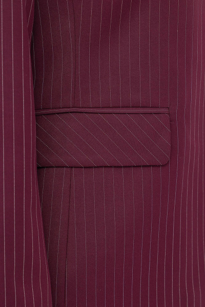 Брюки, жакет Gold Style 2738 бордовый_полоска - фото 6