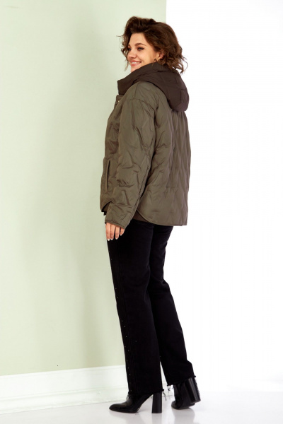 Куртка Shetti 2193 серо-оливковый - фото 9