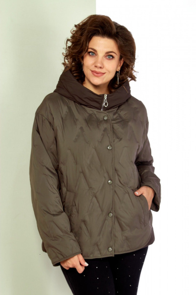 Куртка Shetti 2193 серо-оливковый - фото 6
