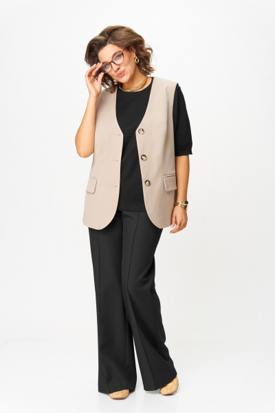 Жилет AVA fashion М-149 бежевый - фото 8