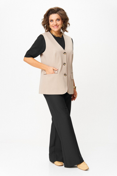 Жилет AVA fashion М-149 бежевый - фото 2