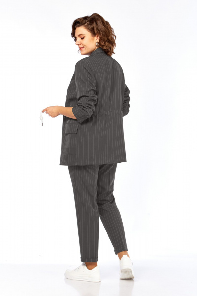 Блуза, брюки, жакет Ольга Стиль С-958 серый - фото 5