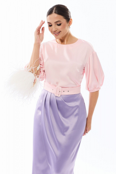 Блуза, юбка Golden Valley 6588 розово-сиреневый - фото 2