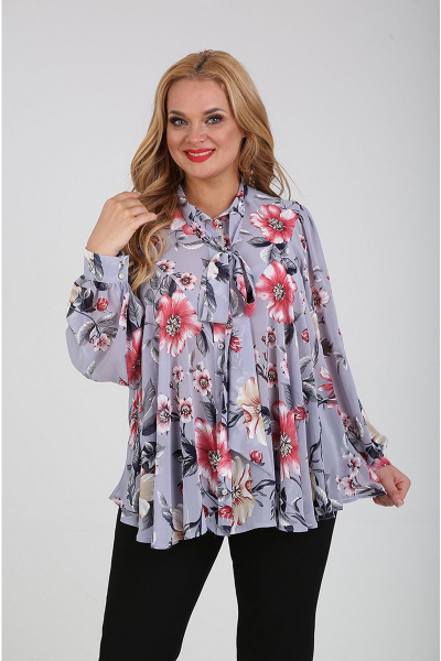 Блуза Таир-Гранд 62376 серый - фото 2