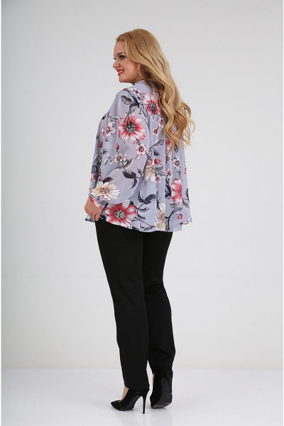 Блуза Таир-Гранд 62376 серый - фото 4