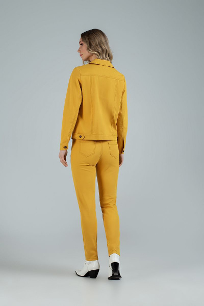 Брюки, жакет MARIKA 400 горчичный - фото 4