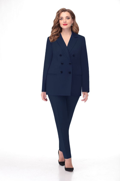 Брюки, жакет VOLNA 1157 темно-синий - фото 1