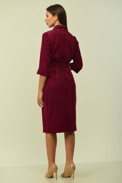 Платье-рубашка демисезонное с карманами и застёжкой на пуговицы Sharm-Art 1037-1 - фото 4