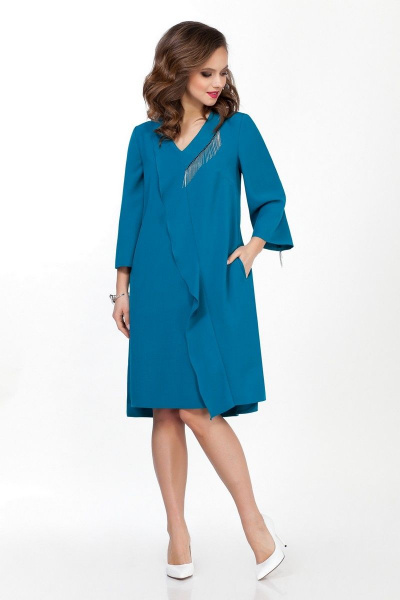 Платье TEZA 1836 бирюза - фото 2