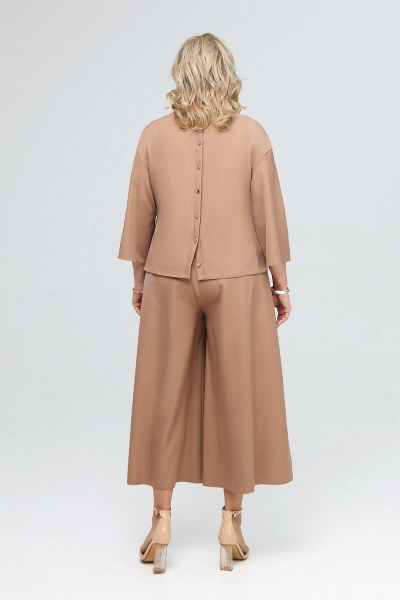 Блуза, кюлоты Pretty 1928 кофе - фото 3