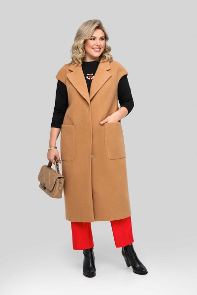 Жилет Pretty 1953 кэмел - фото 1