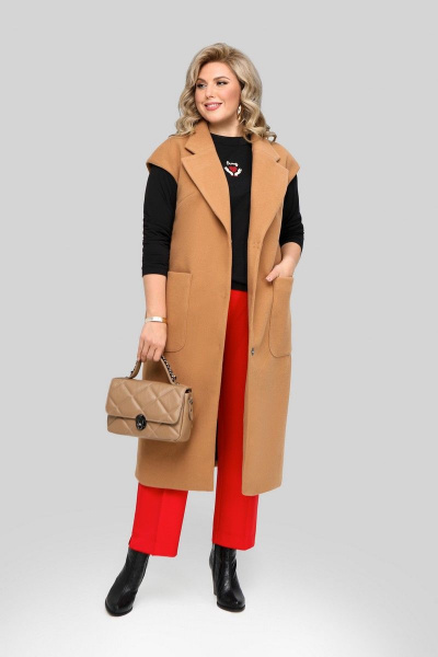 Жилет Pretty 1953 кэмел - фото 2