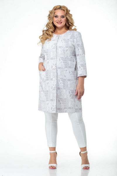 Кардиган БелЭльСтиль 813 светло-серый - фото 5