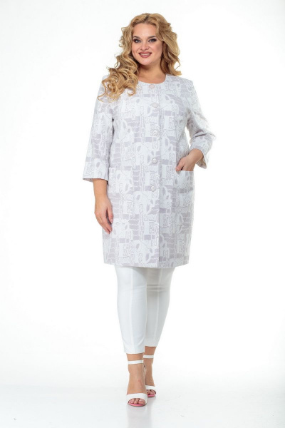 Кардиган БелЭльСтиль 813 светло-серый - фото 3