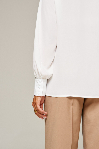 Блуза, брюки, жилет Beautiful&Free 6374 молочно-бежевый - фото 16