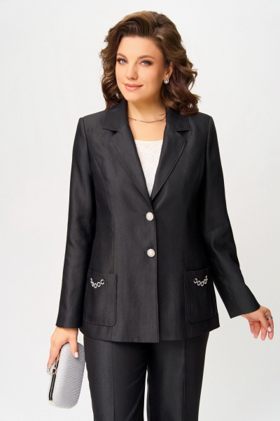 Брюки, жакет Fita 3144 черный - фото 7