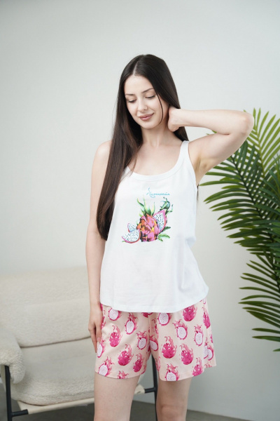 Майка, шорты Купалинка 36100G.158-164 к.белый,набивка - фото 6