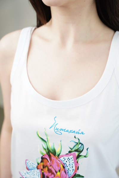 Майка, шорты Купалинка 36100G.158-164 к.белый,набивка - фото 3