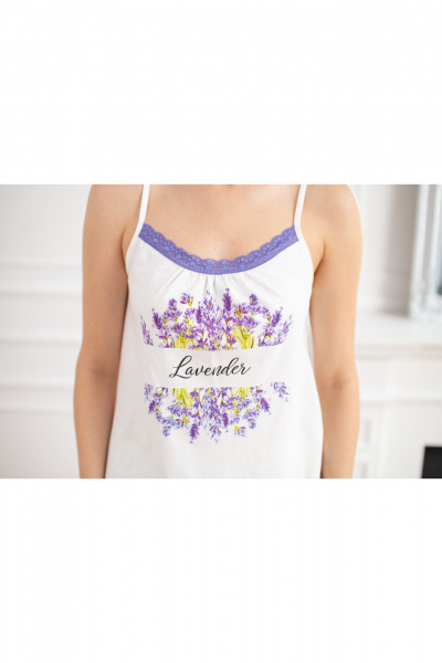 Майка, шорты Купалинка 667803.170-176 к.экрю,клетка - фото 5