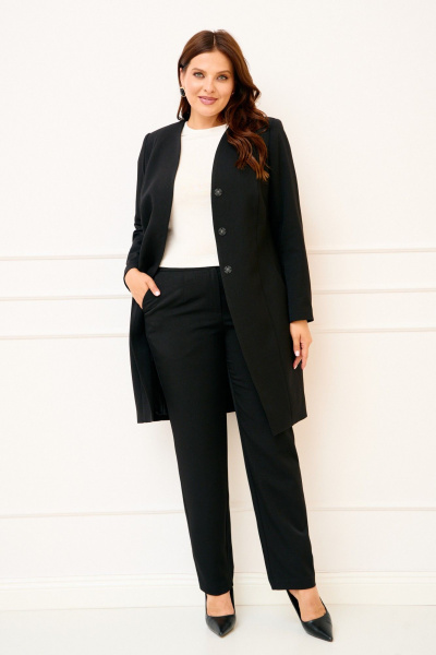 Брюки, жакет IVA 1832 черный - фото 1