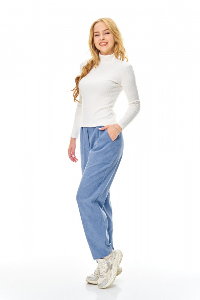 Брюки, рубашка T&N 7688 голубой_бархат - фото 6