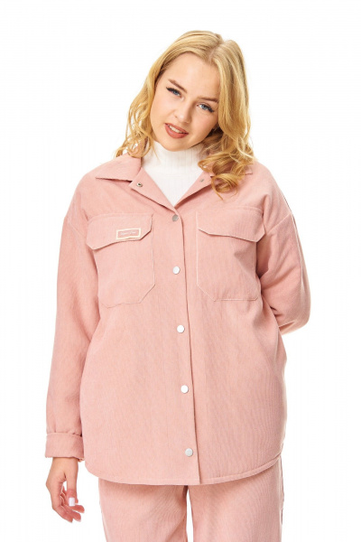 Брюки, рубашка T&N 7688 пудра_бархат - фото 9