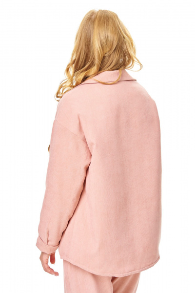 Рубашка T&N 7689 пудра_бархат - фото 4