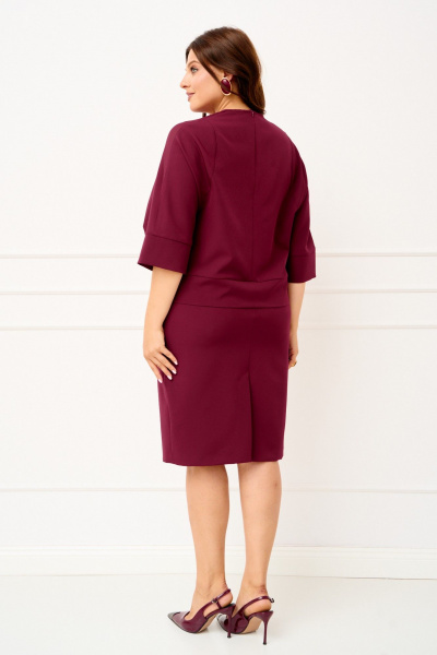 Блуза, юбка IVA 1828 винный - фото 11