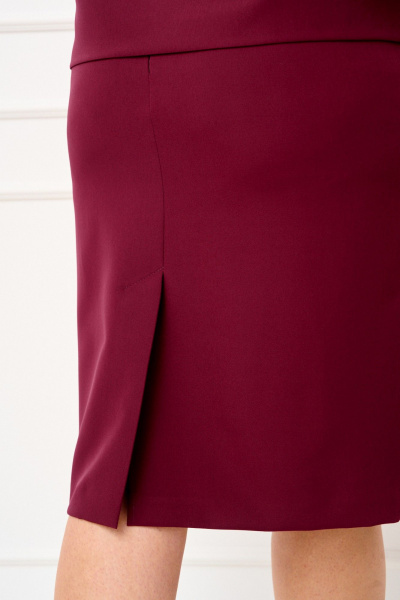 Блуза, юбка IVA 1828 винный - фото 9