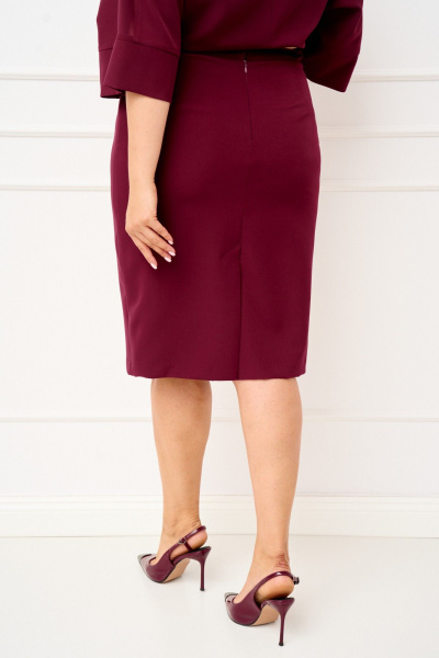 Блуза, юбка IVA 1828 винный - фото 7
