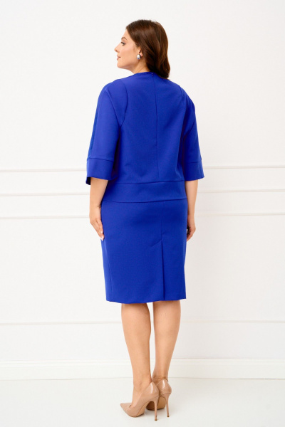 Блуза, юбка IVA 1828 васильковый - фото 9