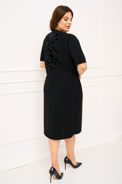 Платье IVA 1822 черный - фото 3