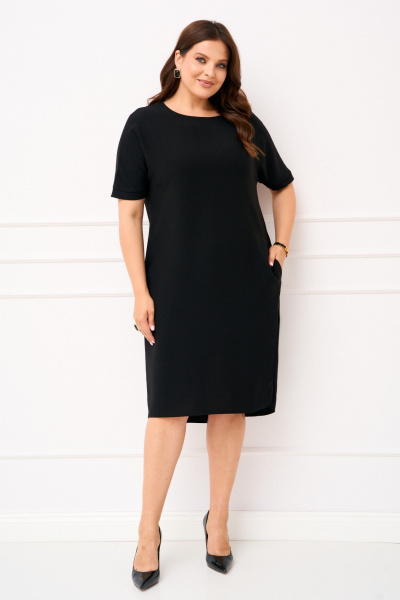 Платье IVA 1822 черный - фото 1