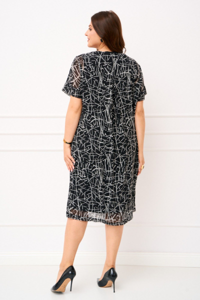 Платье IVA 1816 черный - фото 11