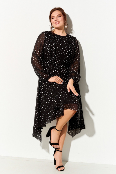 Платье IVA 1735 черный - фото 2