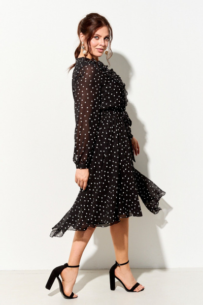 Платье IVA 1735 черный - фото 3