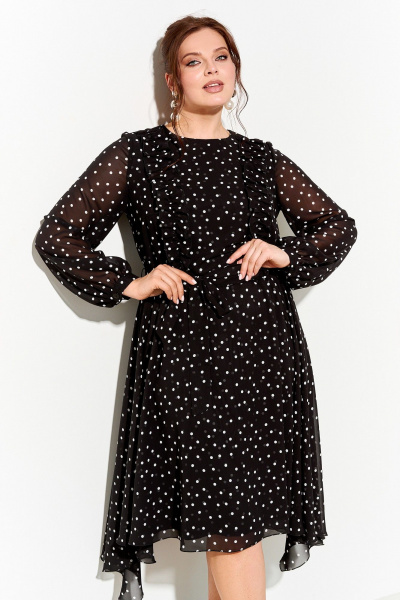 Платье IVA 1735 черный - фото 4