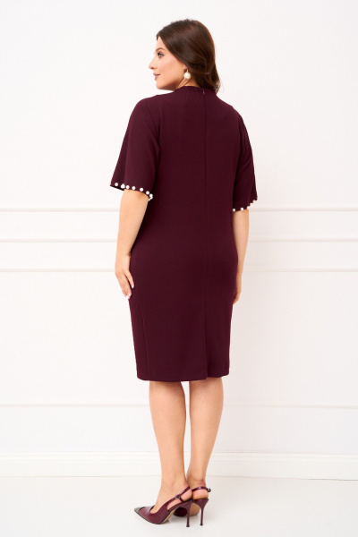 Платье IVA 1531 винный - фото 7