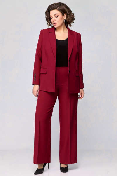Брюки, жакет Мишель стиль 1177 винный - фото 6