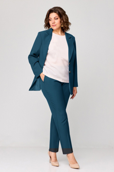 Брюки, жакет Мишель стиль 1208 морская_волна - фото 2
