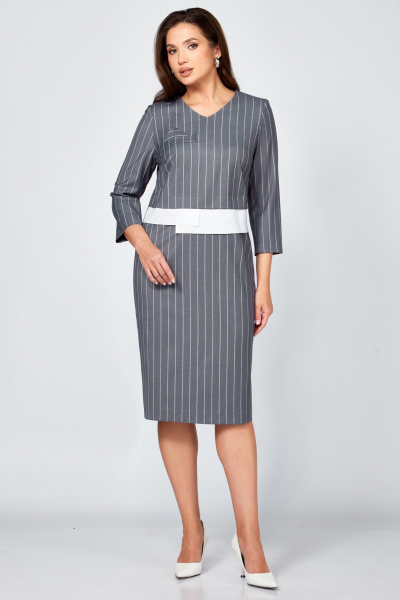 Платье Мишель стиль 1307 серый - фото 6