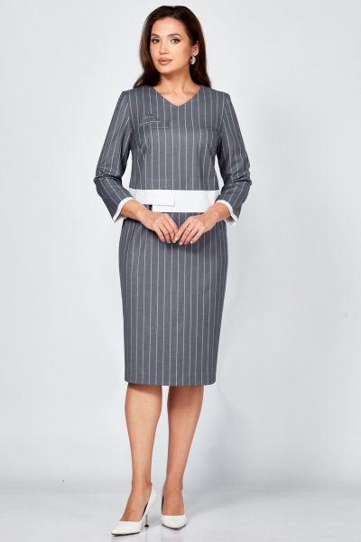 Платье Мишель стиль 1307 серый - фото 3