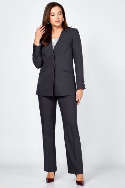 Брюки, жакет Мишель стиль 1311 графит - фото 9